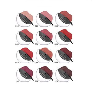 Makeup Rouge Lippenstift, matt, wasserdicht, Lippenstift, 12 Farben, einfach zu tragen, nahrhaft, Großhandel mit Batom-Luxus-Lippenstiften