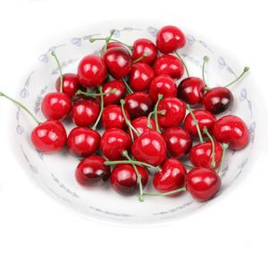 2.5 cm Symulacja Cherry Dekoracyjne Obiekty Piankowe Materiał Wiśniowy Samochód Owoce Akcesoria