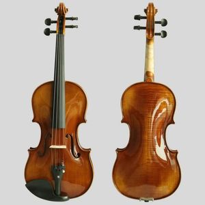 Violino de madeira sólida de alta qualidade Violino importado Material europeu Padrão natural Teste Profissional Teste Profissional Violino 4/4 Desempenho