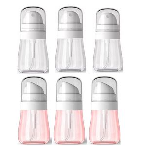 Dif Sprayüz Sprayör Sprey toptan satış-50 ml plastik boş şişe temiz ve şeffaf kırmızı mini sprey doldurulabilir yağlar difüzörleri numune