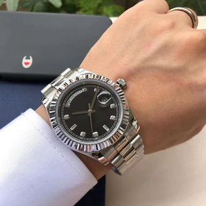 deenu1 – Herren-Automatikuhr, 40 mm, 904L, komplett aus Edelstahl, klassische, wasserdichte, leuchtende Saphir-Armbanduhr