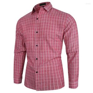 Camisas de vestido masculinas Camisa de manga comprida Homens Mulheres 2022 Alta qualidade Casual Plaid Impresso Roupas Blush Bush Topsmen's Vere22