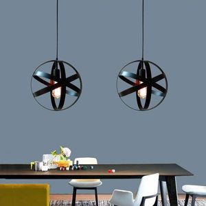 Lampade a sospensione Ristorante americano retrò Lampadario Stile industriale Negozio di abbigliamento Camera da letto Soggiorno Luce pendente Corridoio Cucina Droplig