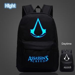 Ozuko famoso marchio di alta qualità lumius Assassins Creed Backpack Game Boy Girl School Borse per adolescenti Oxford Backpacks217V