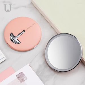 Compact Mirrors Hand Held 3.7v 5w LED Light Makeup Mirror Fill 350mAh Three Gears Adjustment Night Blu-ray ABS Glass 304 SteelCompact