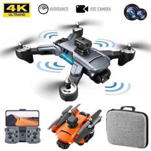drone k7 5G WIFI 4K HD professional camera LED light 24G signal 3axis antishake gimbal ESC with optical flow quadcopter 220728