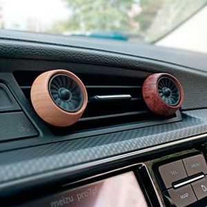 Profumo per auto di lusso in metallo in legno Ventilatore freddo Deodorante per auto Vent Clip Profumo automatico Odore Diffusore di sfiato ricarica per auto CX220406