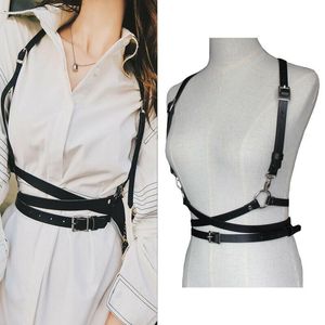 Belts USA Harness Gothic Lolita Women Suspenders Fashion Handmade Leather Body Apparel AccessoriesBelts