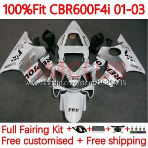 Corpo de molde de injeção para Honda CBr 600 F4i FS CC 600F4I 600CC 01-03 BODADE 137NO.6 CBR600F4I F4 I CBR600 F4I 01 02 03 CBR600FS 2001 2002 2003 OEM Fairing Repsol