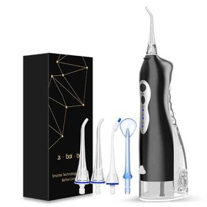 Boi Power Starke tragbare USB-wiederaufladbare 250 ml intelligente Munddusche Wasserflosser Pulse Dental Whitening Teeth Cleaner Jet 220510