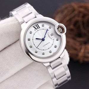 Classicblue White Leather Mens Watch Women Automatic Mechanical Watch