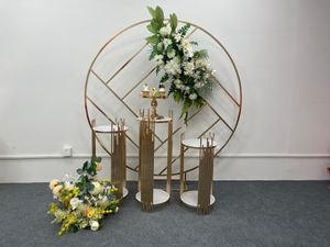 7PCS Outdoor Wedding Dekoracja sucha kwiat tła Łuk domowy ogród deser deser ciasto