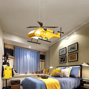 Lâmpadas pendentes de luzes LED modernas para quarto crianças quarto menino menina crianças luminárias luminárias de lâmpadas de avião de desenho animado