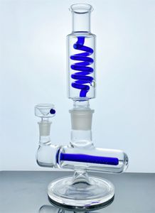 2022 I più recenti narghilè tubo di vetro staccabile narghilè tubo da fumo acqua con olio refrigerato Dab Rig condensatore bobina Perc e diffusore in linea raccordo da 14 mm GB-311