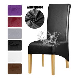 Tampas de cadeira Tamanho Tampa impermeabilizada Taço pu PU Long Back Long Modern Cushions Dining Room Living Wedd DecorChair