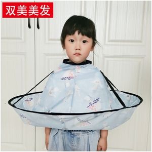 Kids Haircut Cloth Household Adult Hair Cutting Apron Cover Baby Shaved Head Circumference Pocket Kid Cape Bib Clean Hair 220621