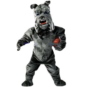 Bulldog mascotte cane costume abiti gioco di partito vestito abbigliamento annuncio cartoni animati abiti vestito di pelliccia