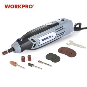 WORKPRO 220V Mini Drill Electric Rotary Tool With Grinding Power Tool Accessories Multifunction Mini Engraving Grinder 201225