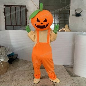 Halloween Pumpkin Mascot Costume de desenho animado Personagem Carnaval Festival Dresses Fancária Dresso de Natal Tamanho da festa de aniversário Festa de roupas ao ar livre