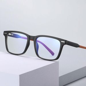 Modne okulary przeciwsłoneczne ramy plastikowe szklanki ramy Przylot anty-blue Ray Men Style Style okulary pełne obręczy retro optyczne okulary sprzedażowe