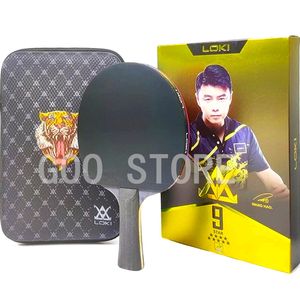 Loki 9 Star High Sticky Table Tennis Racket Carbon Fast Attack Loop Original Loki 7 Star Ping Pong Bat 220402