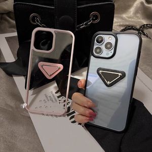 Designer Luxury Phone Cases for iPhone Pro Max Case Cases X XR XS XSMAX PU Plus Metal Letters Transparent All Inclusive Mobile Trendy Brand New Pink Black