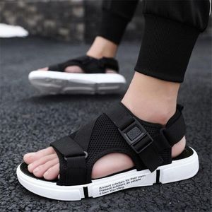 Sandalen Sommer Casual Sandale Schuhe Für Mann Sandle Männer Große Größe Mesh Licht männer Outdoor Grau Schwarz EVA Slip auf Weiche PlatformSandals