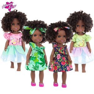 1 Stück 35 cm Multi-Style Afrikanisches schwarzes Baby-Explosions-Kopfhautspielzeug 220505