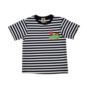 Wholesale summer clothing sales for sale - Group buy style bags Sales promotion Brand Bap Fashion Beii Children s Clothing Spring and Summer Cartoon Animal Print Short Sleeve Medium Stripe T shirt Factory direct sale