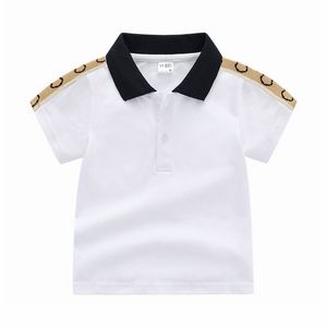 Sommar Baby Polos T-shirt Korta ärmar för spädbarn Pojkar Flickor Småbarn Babykläder Barn Casual Toppar T-shirt Barnkläder