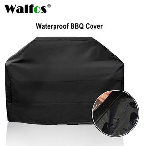 Walfos Waterproof Grill Cover BBQ Utomhus Regntät dammtät tung tull för gaskol Electric 220510