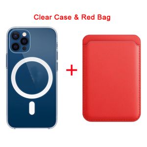 Estojos magnéticos para porta-cartões para Apple iPhone 13 11 12 PRO MAX Capa de carteira de couro X XS XR Bolsa de bolso para telefone de adsorção