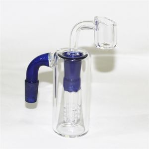 Catcher de cinzas de vidro de cachimbo de vidro 14 mm 3,3 polegadas Filtro de favo de mel a coletores de cinzas de cachorro grossa pyrex Clear Bubbler Ashcatcher de 90 graus