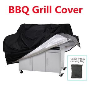 Waterproof BBQ Cover AntiDust Outdoor Heavy Duty Charbroil Grill Rain Protective Barbecue 7 Sizes Black 220531