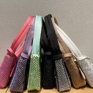 تصميم الأزياء Designerbag Underarm حقيبة حقيبة النايلون الحديثة مع الزخرفة الكريستال الشاملة تبرز نساء مصغرة الحقائب اليدوية Hobos الكتف الكاميرا