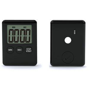 Novo 1pc 7 cores super finas LCD Tela digital Timer de cozinha quadrada Contagem de alarmes contagem de alarmes de contagem regressiva Relógio