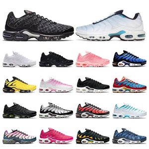 plus tn running shoes men sneakers Triple Black White Hyper Blue Graphic Prints Oreo Mint Green Pink Prim Teal Volt outdoor Sports Trainers