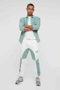 Men's Regular Fit Color Block Printed Sweatpants TMNAW22EA0647 G220713