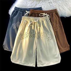 Emo y2k mens sommar casual streetwear byxor harajuku elastisk midja korta byxor alt fairy grunge bermudas shorts manliga kläder 220627