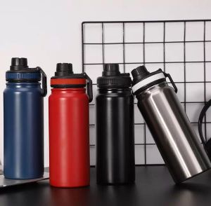600ML Insulated Sport Thermos Bottle Large Capacity Stainless Steel Water Bottle Travel Cup Double Wall Vacuum Flask Thermal Mug