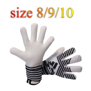 Top Quality Soccer Goalkeeper Gloves Football Predator Pro Same Paragraph Protect Finger Performance Zones Techniques Adult Size 8-10