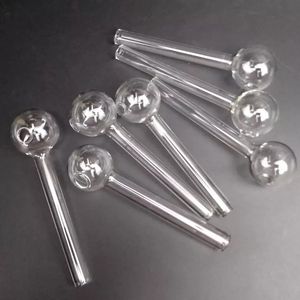 Pyrex Burner De Pyrex Tubulação De Vidro Clear Tubulações De Vidro Prego Hold Bong Tubos De Água Tubos De Fumo Tubos de Fumo de 4 polegadas Comprimento Transparente Ferramenta para Fumar Bongs Dab Rig em Hookah Atacado