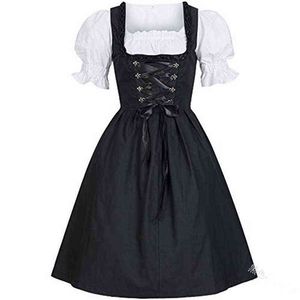 Donne medievali tedesco oktoberfest dirndl abito cosplay vieni a festa taverna taverna abiti l220714