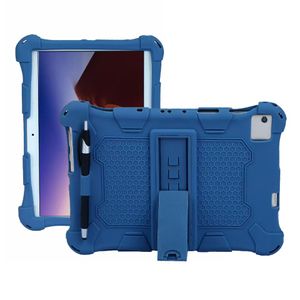 Handtag Stand Silicone Soft stockproof tablettfodral för Apple iPad Mini 1 2 3 4 5 6 Mini6 10.2 10.9 10.5 Samsung Tab T220 T225 T290 SM-P610 T720 SM-T870 T860 T500 T505