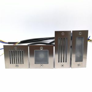 1pcs 3W 2x3W IP66 Светодиодные лестничные лампы утопленные захороненные световые крытые лестницы.