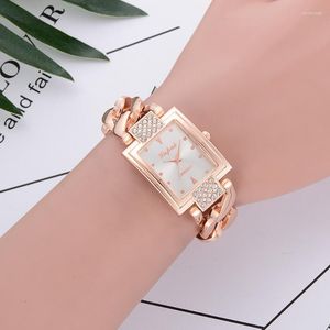 Wristwatches Lvpai Bracelet Watches Set For Women Trend Geometric Bangle Quartz Clock Ladies Wrist Watch Zegarek DamskiWristwatches Wristwat