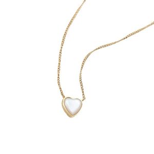 Pendant Necklaces Stainless Steel Gold-Plated Ladies Necklace Carved Love Sea And White Shells For WomenPendant