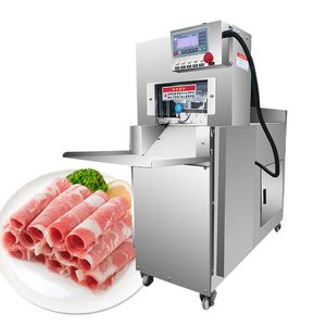 110V 220V 380V Mutton Rolls 고기 슬라이서 기계 Mincer Automatic Beep Lamb Potato Slice 빵 냉동 식품 절단기 분쇄기 기계 판매