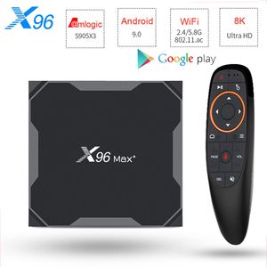Wholesale android box x96 max plus s905x3 resale online - Android TV BOX X96 MAX Plus Amlogice S905X3 GB GB K M Medie Player G G Dual WIFI Set TopBox TVStick218i