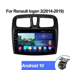 Android 10 자동차 스테레오 비디오 GPS Renault Sandero 2014-2017 지원 SWC 스티어링 휠 제어 용 멀티미디어 플레이어